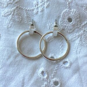 Suspended Hoop Statement Earrings